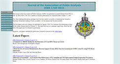 Desktop Screenshot of apajournal.org.uk